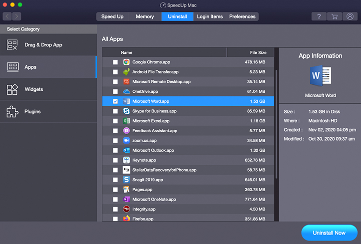 speedUp mac screenshot 3